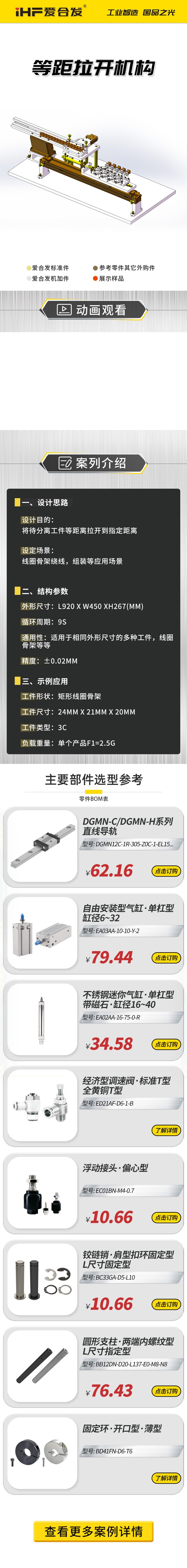 愛合發：案例介紹，等距拉開機構！